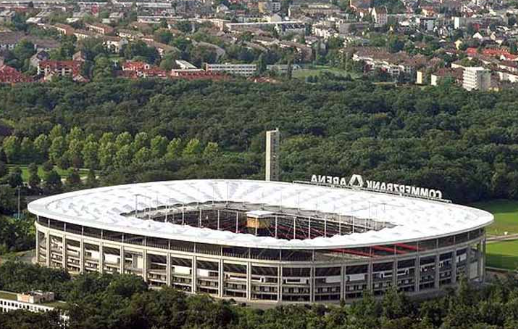 Sân Waldstadion nhìn từ trên cao